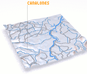 3d view of Canalones