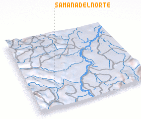 3d view of Samaná del Norte
