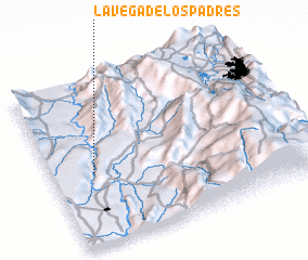 3d view of La Vega de los Padres