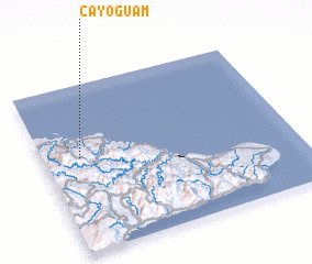 3d view of Cayo Guam