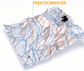 3d view of Puerto Chapetón