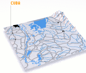 3d view of Cuba