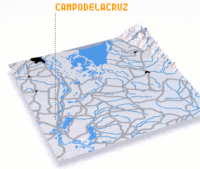 3d view of Campo de la Cruz