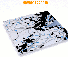 3d view of Grundys Corner