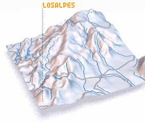 3d view of Los Alpes