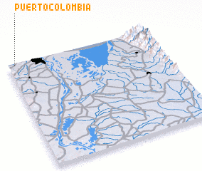 3d view of Puerto Colombia