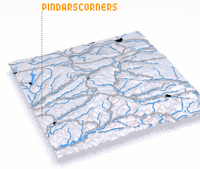 3d view of Pindars Corners