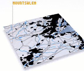 3d view of Mount Salem