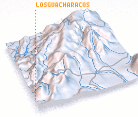 3d view of Los Guacharacos