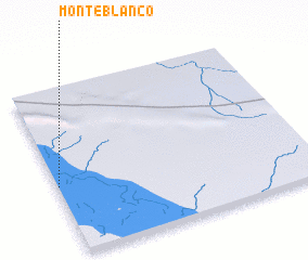 3d view of Monte Blanco