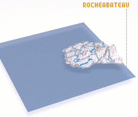 3d view of Roche-à-Bateau