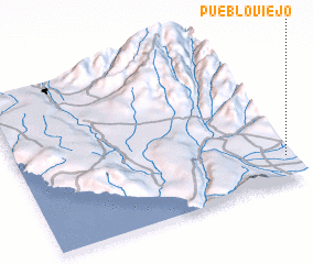 3d view of Pueblo Viejo