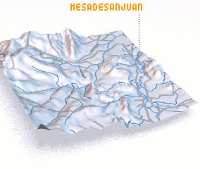 3d view of Mesa de San Juan