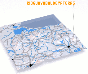 3d view of Río Guayabal de Yateras