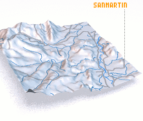 3d view of San Martín