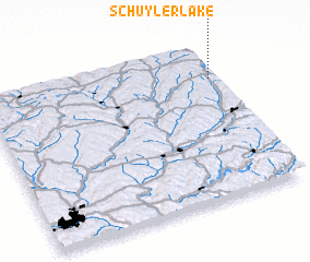 3d view of Schuyler Lake