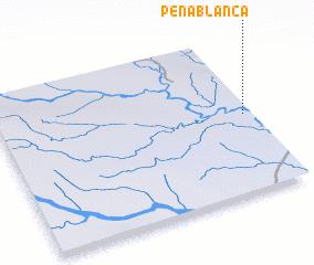 3d view of Peña Blanca