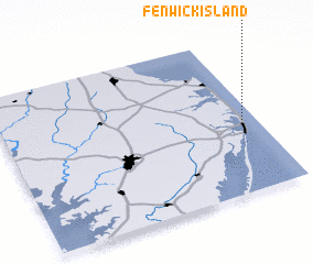 3d view of Fenwick Island