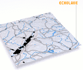 3d view of Echo Lake
