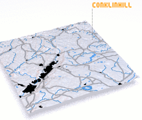 3d view of Conklin Hill