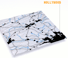 3d view of Hollywood