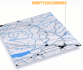 3d view of Ninety Six Corners