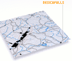 3d view of Resica Falls