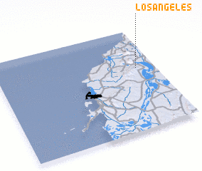 3d view of Los Ángeles