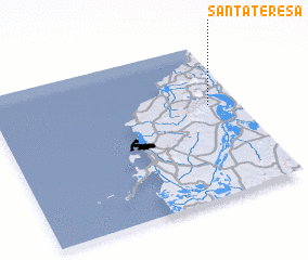 3d view of Santa Teresa