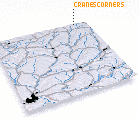 3d view of Cranes Corners