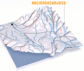 3d view of Hacienda San José