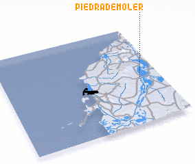 3d view of Piedra de Moler