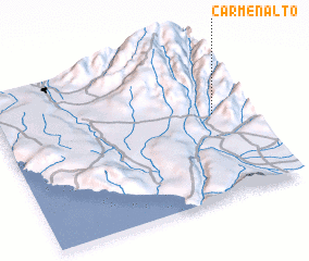 3d view of Carmen Alto