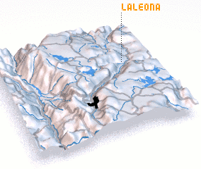 3d view of La Leona