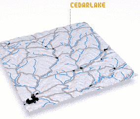 3d view of Cedar Lake