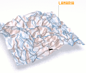 3d view of La María