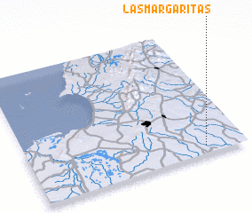 3d view of Las Margaritas