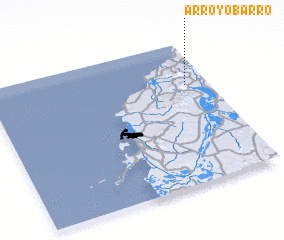 3d view of Arroyo Barro