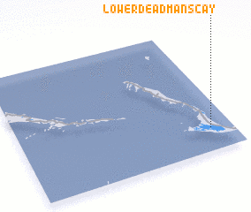 3d view of Lower Deadmanʼs Cay