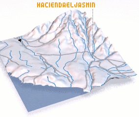 3d view of Hacienda El Jasmín