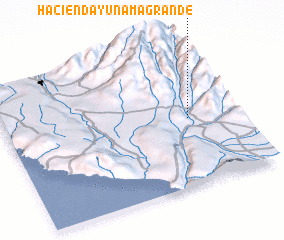 3d view of Hacienda Yunama Grande