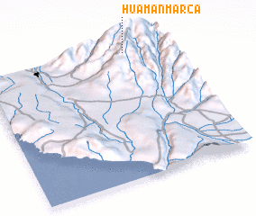 3d view of Huaman Marca