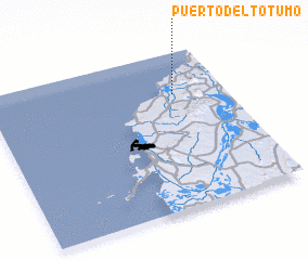 3d view of Puerto del Totumo