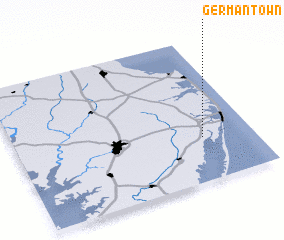 Germantown (United States - USA) map - nona.net