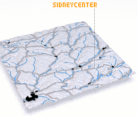 3d view of Sidney Center