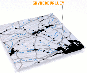 3d view of Gwynedd Valley