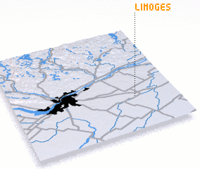 3d view of Limoges