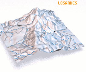 3d view of Los Andes