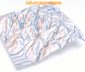 3d view of San José de Yanama