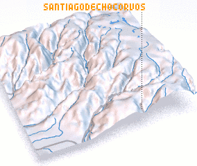 3d view of Santiago de Chocorvos